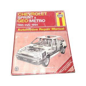 Haynes Repair Manual Chevrolet Sprint & Geo Metro 1985-1994 Part# 24075
